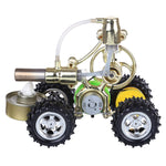 Single Cylinder Hot Air Stirling Engine Powered Electric Car with LED Light - stirlingkit
