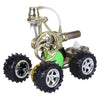 Single Cylinder Hot Air Stirling Engine Powered Electric Car with LED Light - stirlingkit