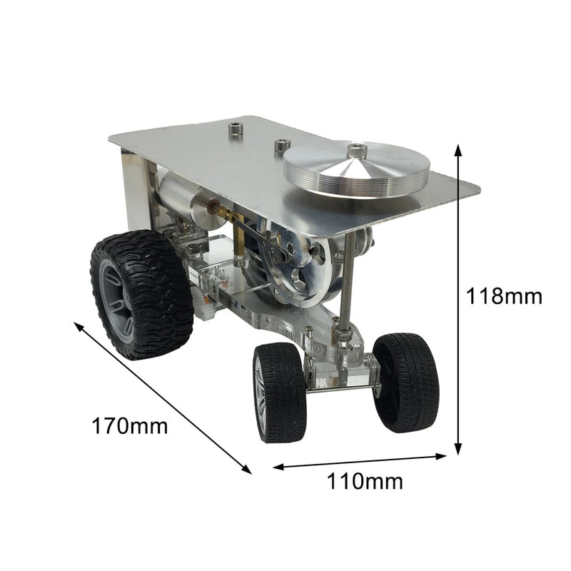 Single Cylinder Hot Air Stirling Engine Tractor Model Engine Physical Experiment Toy - stirlingkit