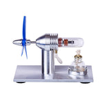 Single Cylinder Sterling Engine Model with 3-Blade Fan Science Experiment Stem Toy - stirlingkit