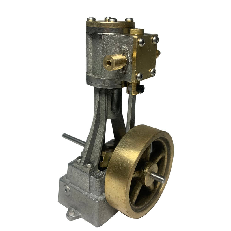 Vertical Single-cylinder Stirling Mini Steam Engine without Boiler for 50-100cm Ship - stirlingkit