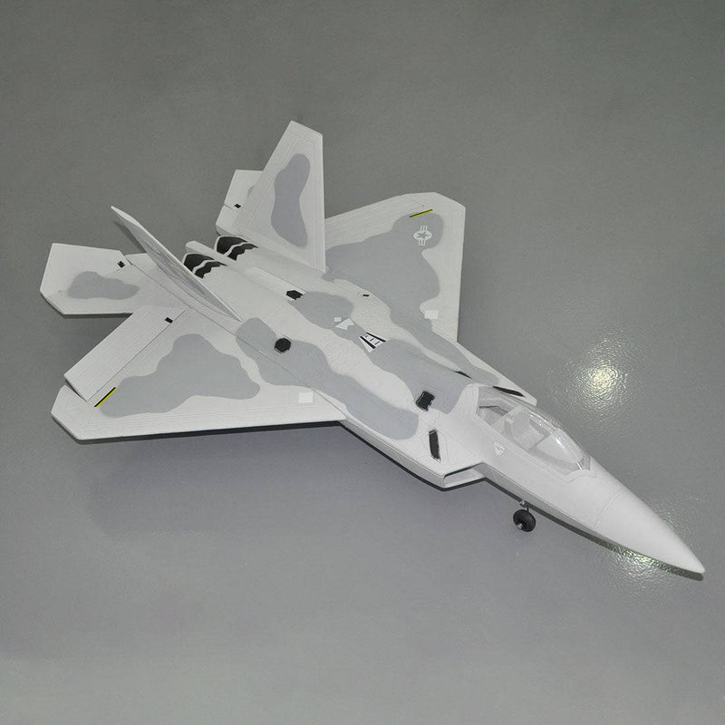 Sky Flight Hobby F-22 Raptor 5CH RC Jet 70mm Single EDF Airplane PNP /Kit- Grey - stirlingkit