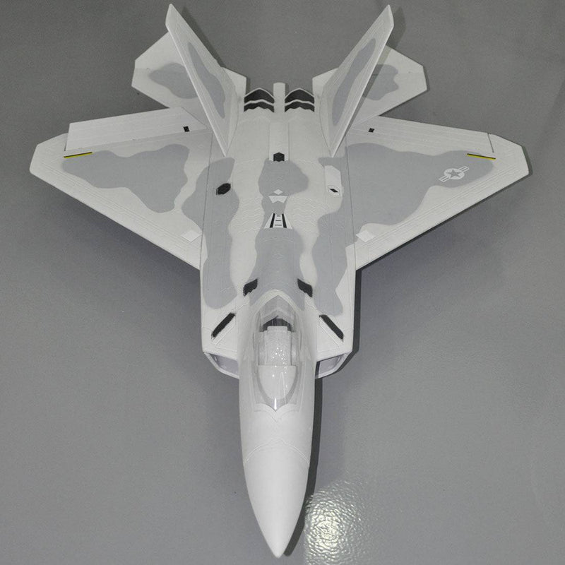 Sky Flight Hobby F-22 Raptor 5CH RC Jet 70mm Single EDF Airplane PNP /Kit- Grey - stirlingkit