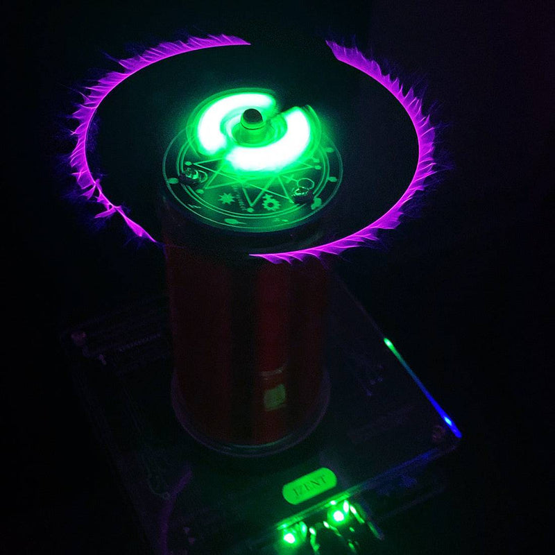 Small Bluetooth Windmill Plasma Speaker Music Tesla Coil Acrylic - stirlingkit