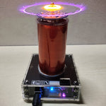 Small Bluetooth Windmill Plasma Speaker Music Tesla Coil Acrylic - stirlingkit