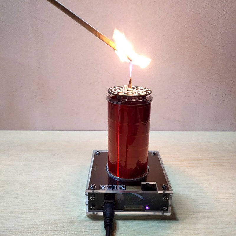 Small Bluetooth Windmill Plasma Speaker Music Tesla Coil Acrylic - stirlingkit