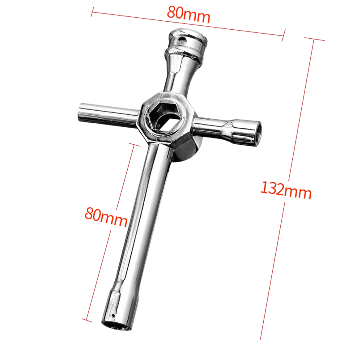 Spark Plug 4-way Cross Socket Wrench Removal Tool for Model Engine - stirlingkit