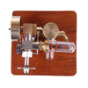 Speed-Adjustable Hot Air Sterling Engine Model with Wooden Base Science Toy - stirlingkit