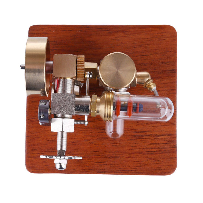 Speed-Adjustable Hot Air Sterling Engine Model with Wooden Base Science Toy - stirlingkit