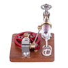 Speed-Controlled Single Cylinder Stirling Engine with Regulator Free Piston External Combustion Engine - Red - stirlingkit