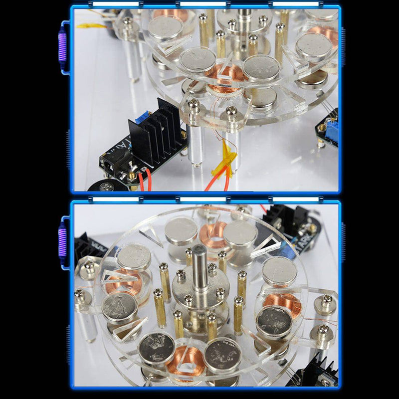 Stark 4-coil Hall Brushless High-speed Electromagnetic Motor Engine Model - stirlingkit
