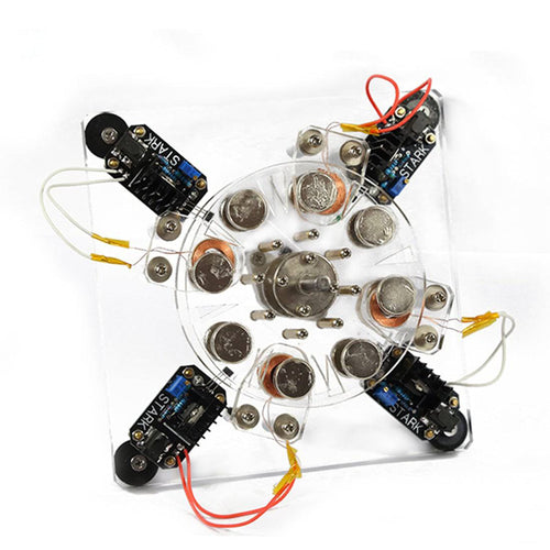 Stark 4-coil Hall Brushless High-speed Electromagnetic Motor Engine Model - stirlingkit