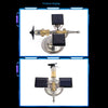 Stark Car Mount Satellite Motor Solar Toy with Sticker Scientific Physical Toy - stirlingkit