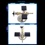 Stark Car Mount Satellite Motor Solar Toy with Sticker Scientific Physical Toy - stirlingkit