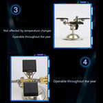 Stark Car Mount Satellite Motor Solar Toy with Sticker Scientific Physical Toy - stirlingkit