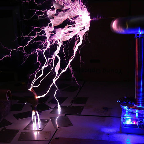 Stark Electric Musical Drsstc Tesla Coil Engine One Full-bridge Big Sparks 60CM Arc Experimental Toy - stirlingkit