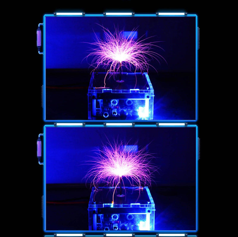 Stark Flat Tesla Coil Musical Flash Lightning Storm Creating High Voltage Discharge Experimental Toy - stirlingkit