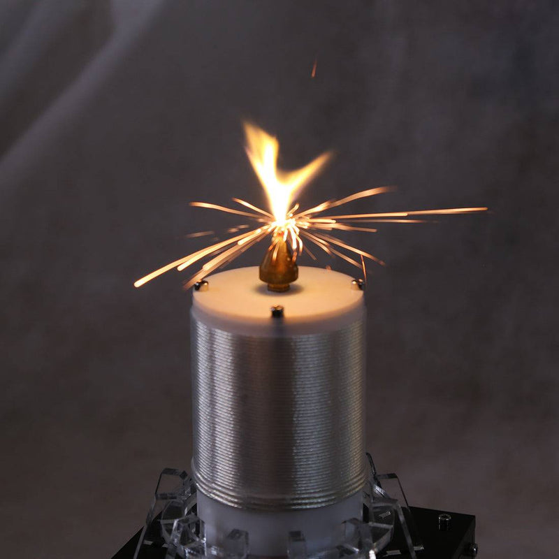 Stark HFSSTC Electronic Candle Tesla Coil Plasma Loudspeaker 7MHz High Frequency Toys - Random Black / Transparent Shell - stirlingkit