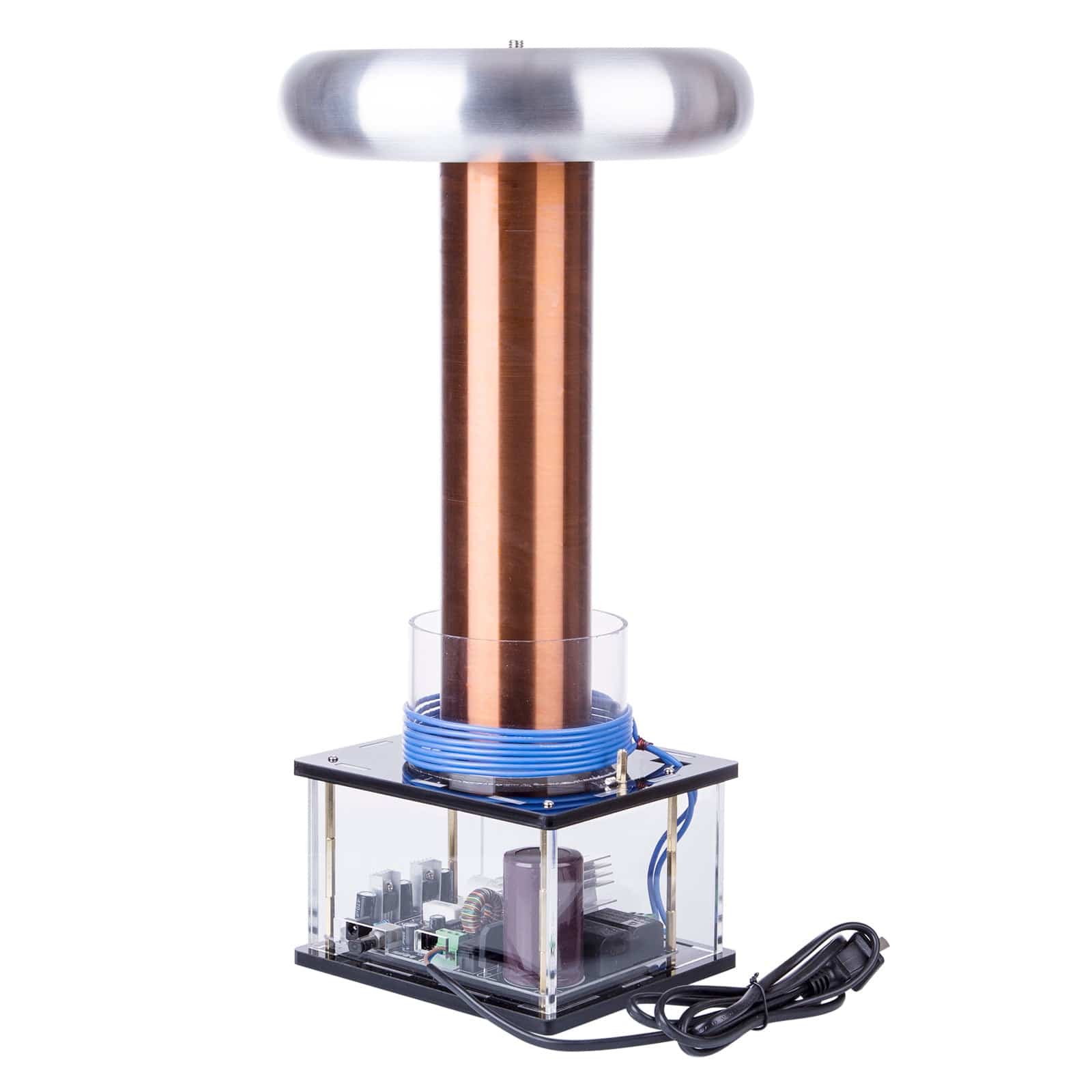 Stark 40cm Height High Voltage Inductive Arc Musical Tesla Coil Experimental Physics Toy - stirlingkit