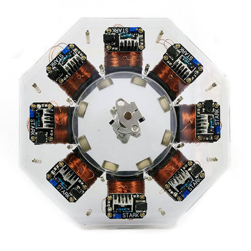 Stark Level 8 High Power Disc Brushless Stator Silicon Steel Core Motor Engine Model - stirlingkit