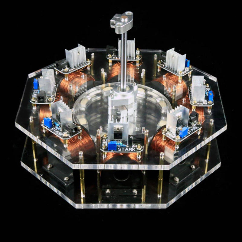 Stark Level 8 High Power Disc Brushless Stator Silicon Steel Core Motor Engine Model - stirlingkit