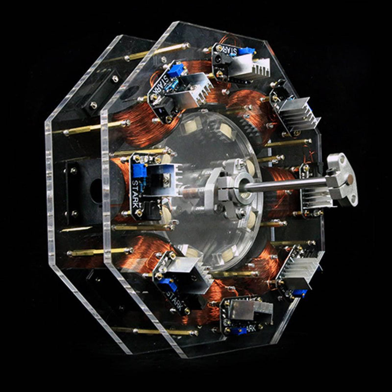 Stark Level 8 High Power Disc Brushless Stator Silicon Steel Core Motor Engine Model - stirlingkit