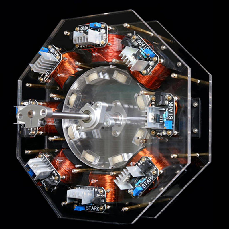 Stark Level 8 High Power Disc Brushless Stator Silicon Steel Core Motor Engine Model - stirlingkit
