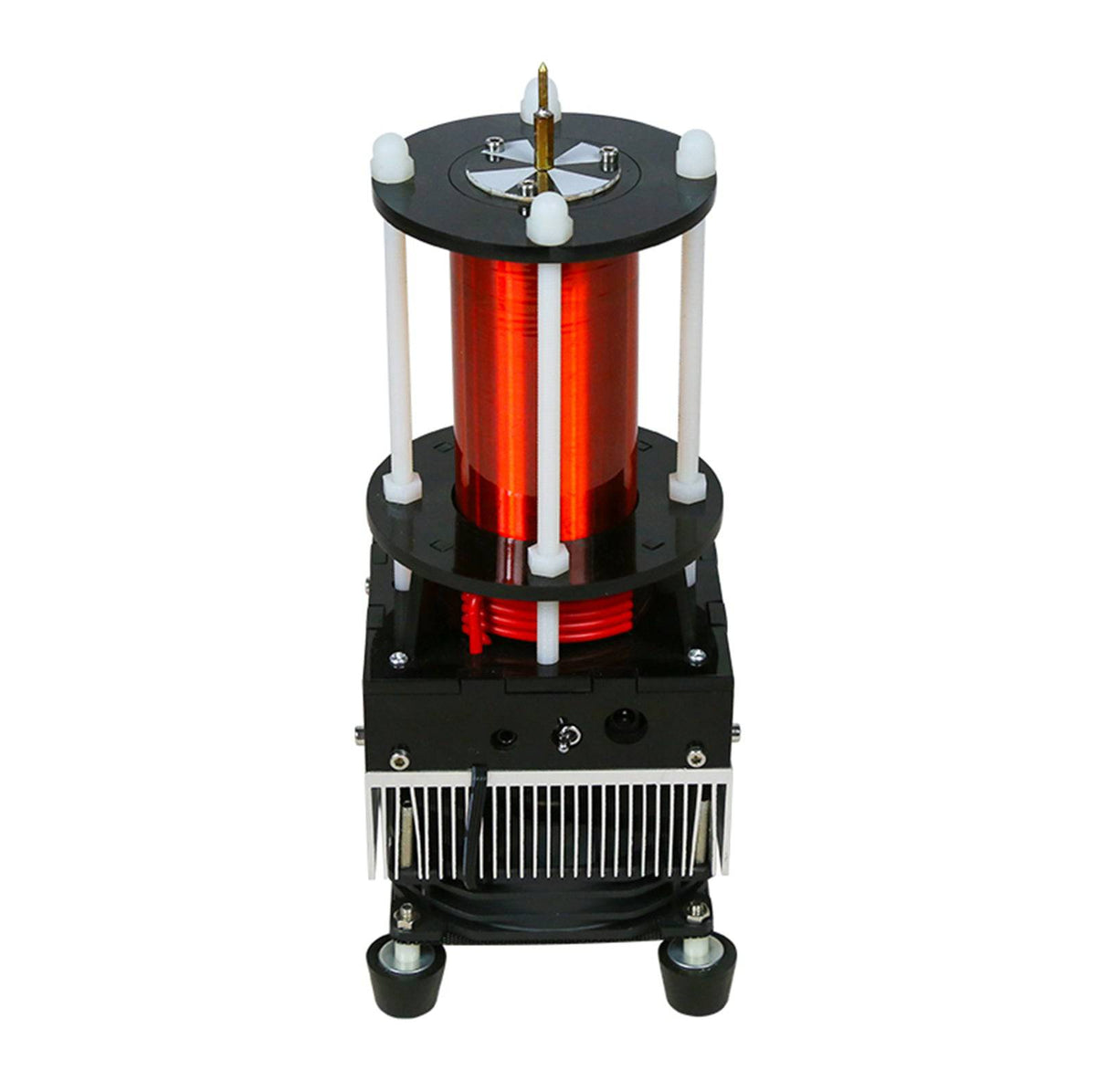 Stark Single Tube Tesla Coil with Glow Tube Musical Educational Exhibits Science Model Toy - stirlingkit