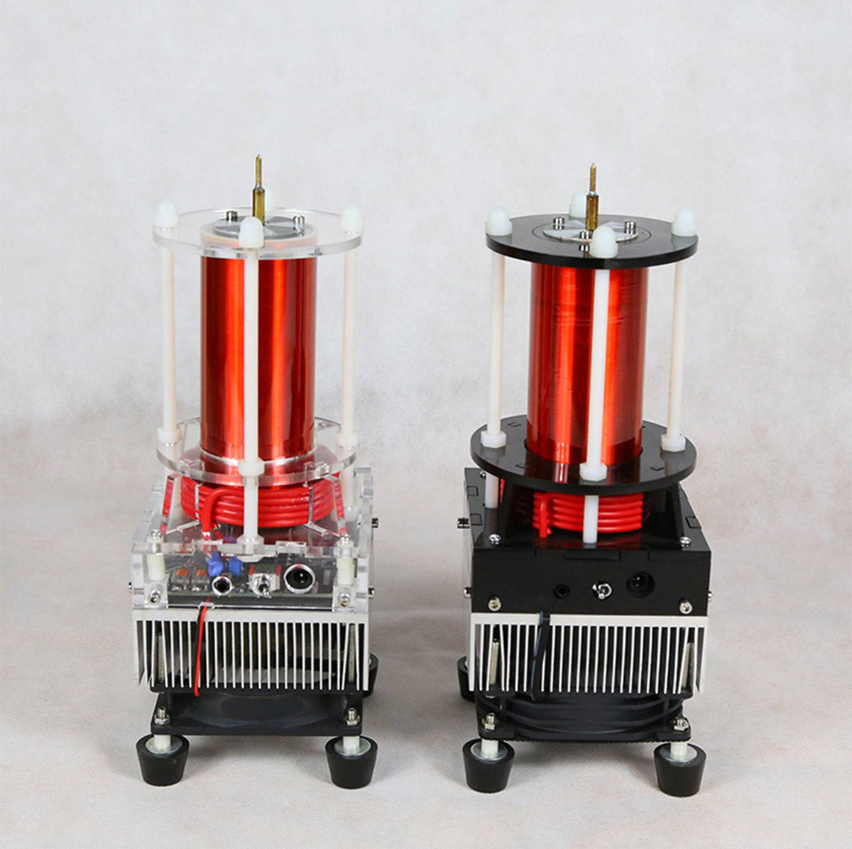 Stark Single Tube Tesla Coil with Glow Tube Musical Educational Exhibits Science Model Toy - stirlingkit