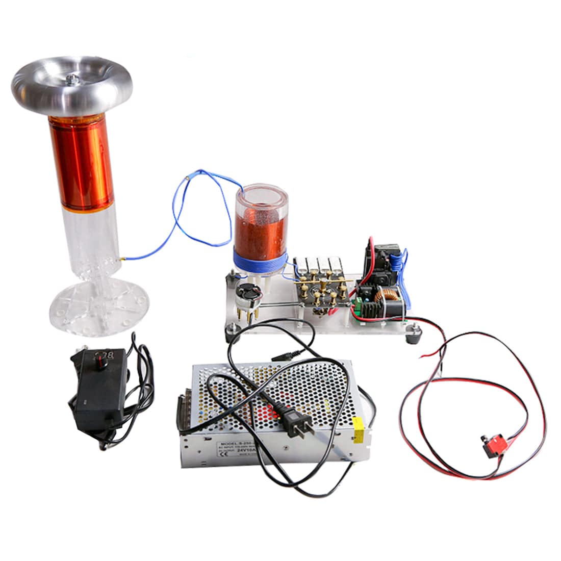 Mini Spark Gap Tesla Coil SGTC Electronic Soldering Kit Science Physics Educational Toy Mini Spark Gap Tesla Coil SGTC Electronic Soldering Kit Science Physics Educational Toy