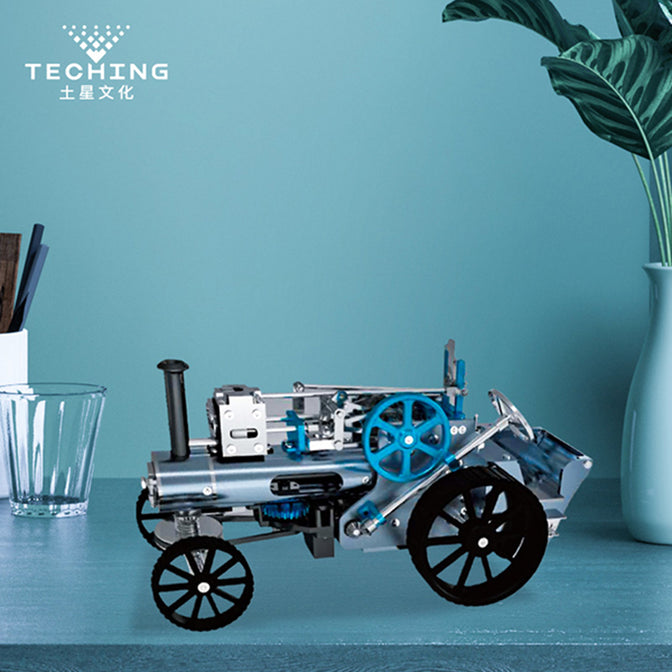 Steam Car Model Full Metal Model Toy Collection Gift Decor All-metal High Challenge Assembly Kit - stirlingkit