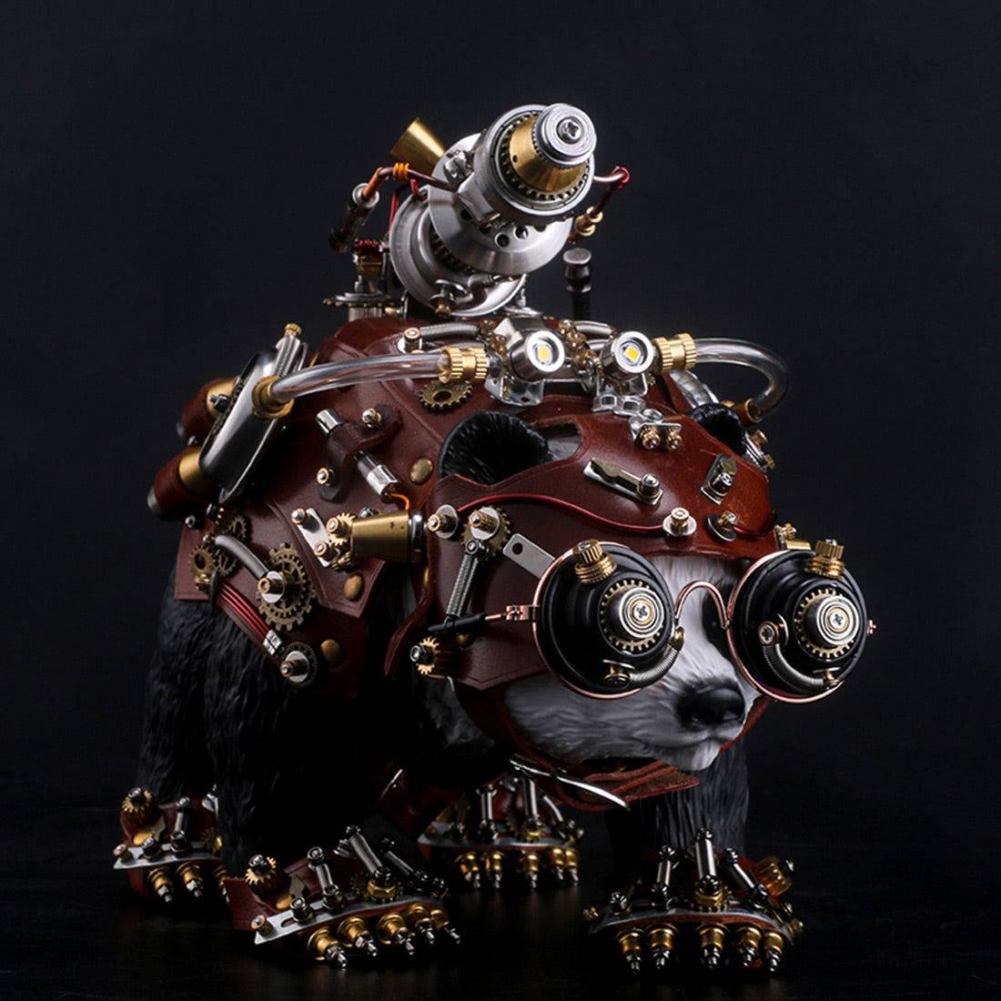 Steampunk Panda Sculpture Model Blademaster -FEatet - stirlingkit