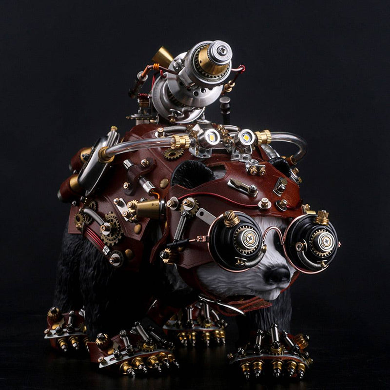 Steampunk Panda Sculpture Model Blademaster -FEatet - stirlingkit