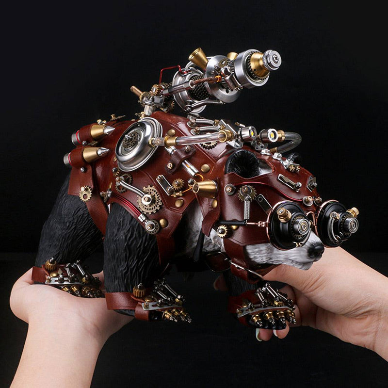 Steampunk Panda Sculpture Model Blademaster -FEatet - stirlingkit