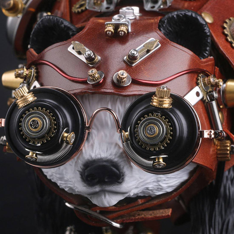 Steampunk Panda Sculpture Model Blademaster -FEatet - stirlingkit