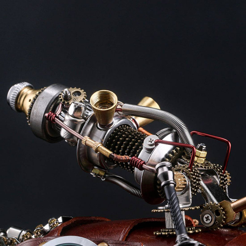 Steampunk Panda Sculpture Model Blademaster -FEatet - stirlingkit