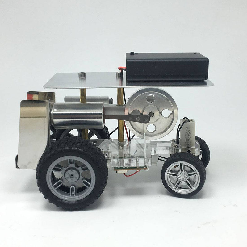 Steering Remote Control Stirling Engine Car Vehicle DIY Science Experiment Teaching - stirlingkit