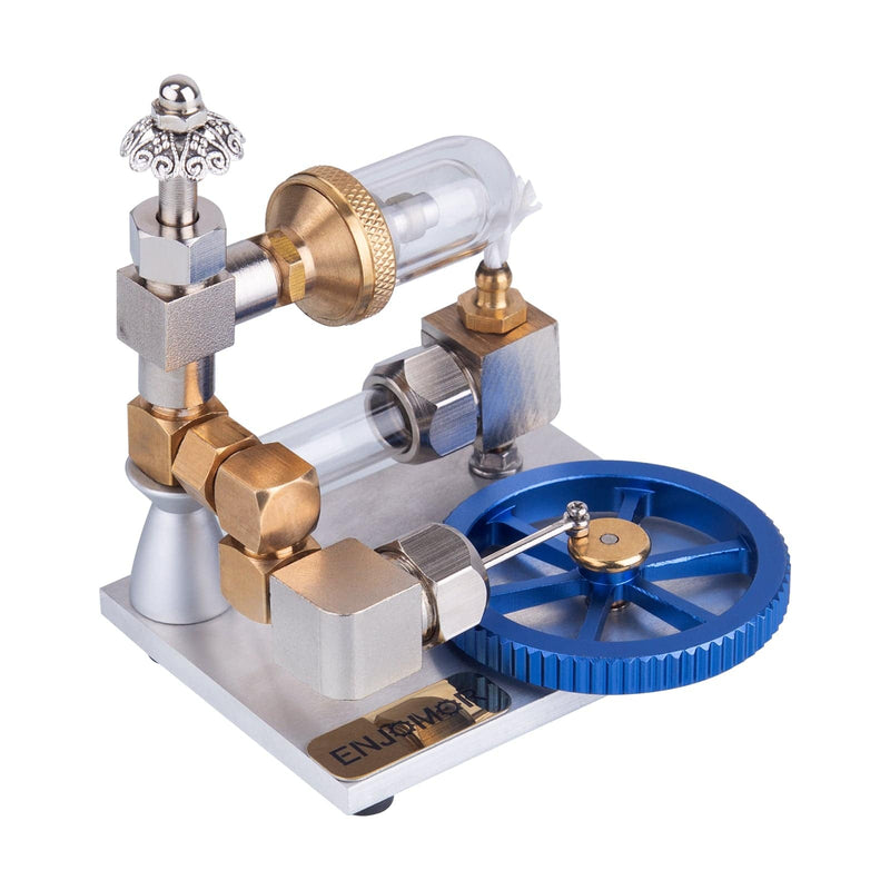 Stirling Cycle Engine Model Free Piston External Combustion with Flywheel - stirlingkit