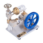 Stirling Cycle Engine Model Free Piston External Combustion with Flywheel - stirlingkit