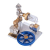 Stirling Cycle Engine Model Free Piston External Combustion with Flywheel - stirlingkit