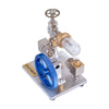 Stirling Cycle Engine Model Free Piston External Combustion with Flywheel - stirlingkit