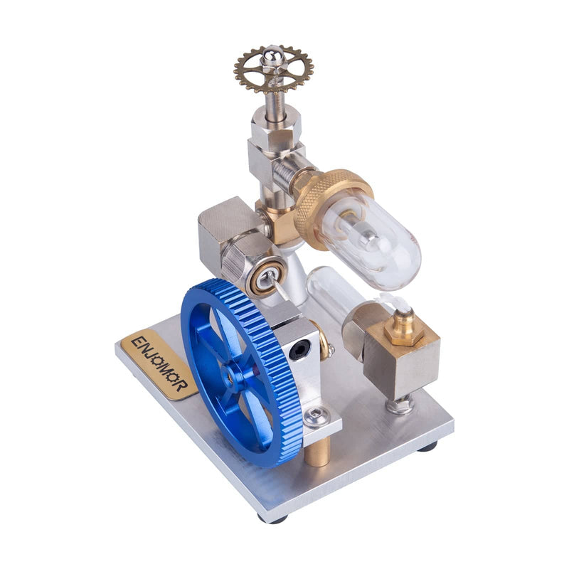 Stirling Cycle Engine Model Free Piston External Combustion with Flywheel - stirlingkit