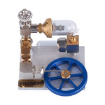 Stirling Cycle Engine Model Free Piston External Combustion with Flywheel - stirlingkit