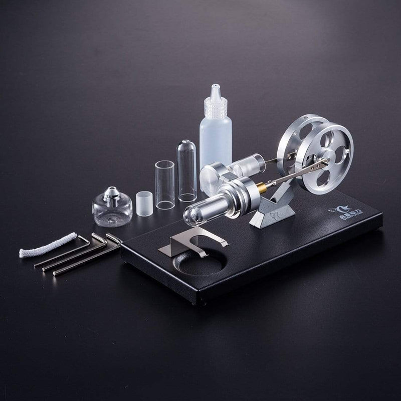 Stirling Engine Kit DIY Hot Air Electricity Power Generator Model Education Toy - stirlingkit