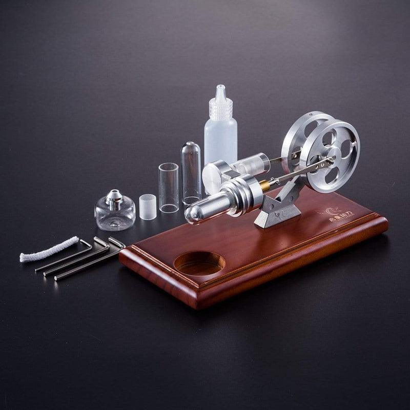 Stirling Engine Kit DIY Hot Air Electricity Power Generator Model Education Toy - stirlingkit