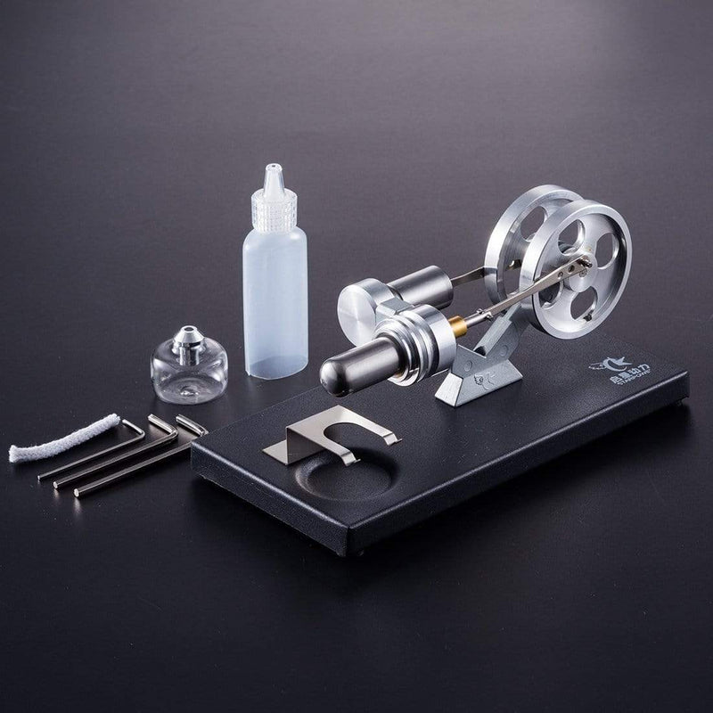 Stirling Engine Kit DIY Hot Air Electricity Power Generator Model Education Toy - stirlingkit