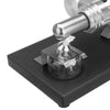 Stirling Engine Kit DIY Metal Cylinder With 4Pcs LED Light Black Metal Baseplate Stem Steam Model Set - stirlingkit