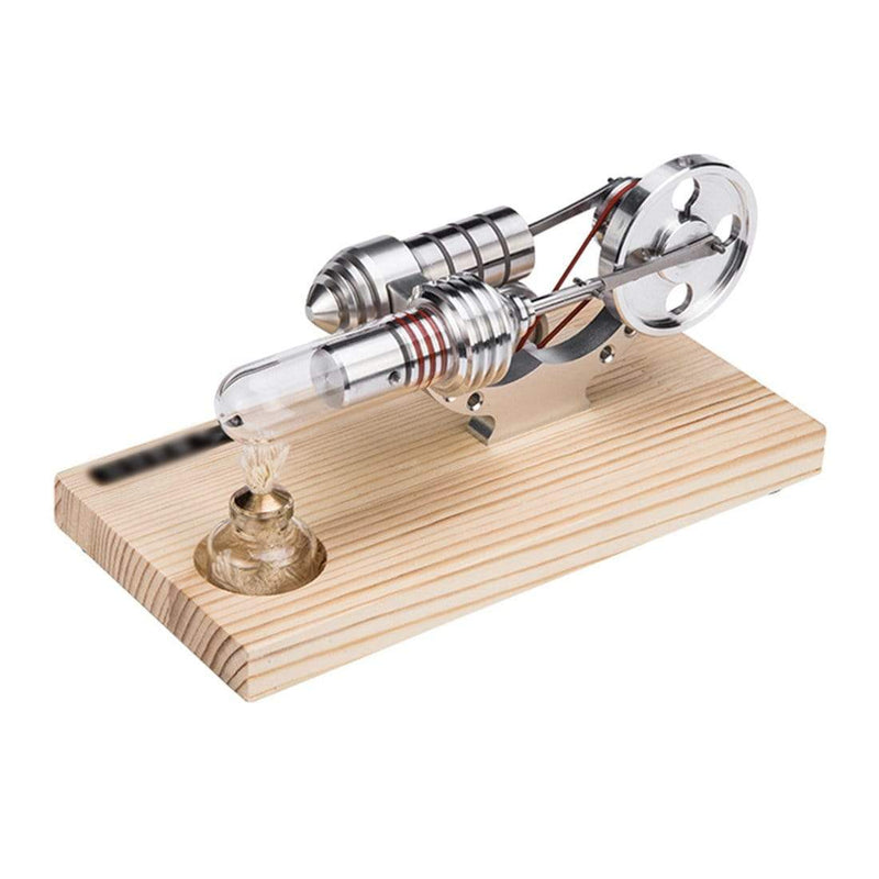 Hot Air Stirling Engine Colourful LED Education Toy Electricity Power Generator Kits - stirlingkit
