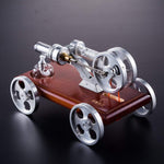 Stirling Engine Kit DIY Stirling Engine Car Model Kit With Solid Wood Baseplate - stirlingkit