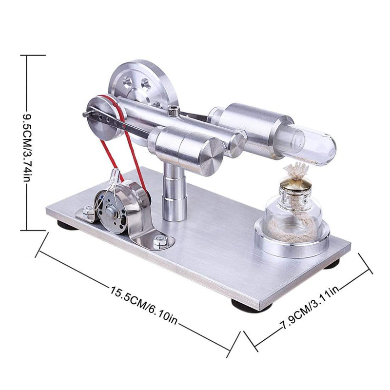 Stirling Engine Kit Hot Air Motor Generator Model DIY Physics Science Experiment Kit - stirlingkit